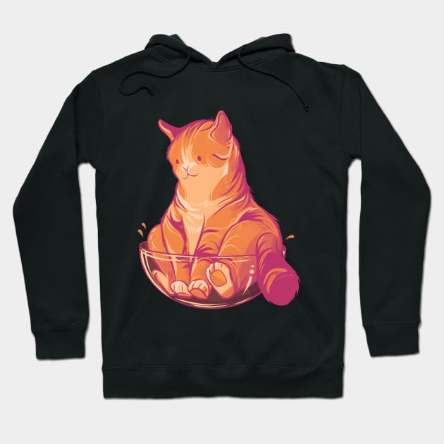 If it fits, it sits! (funny cat) Hoodie by Claire Lin